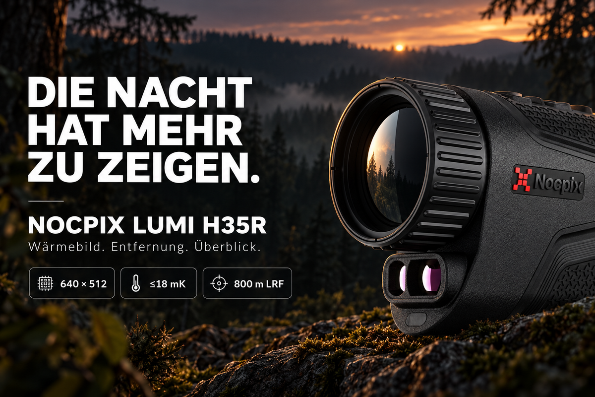 NOCPIX LUMI H35R – Wärmebildmonokular mit 800-m-Laser-Entfernungsmesser