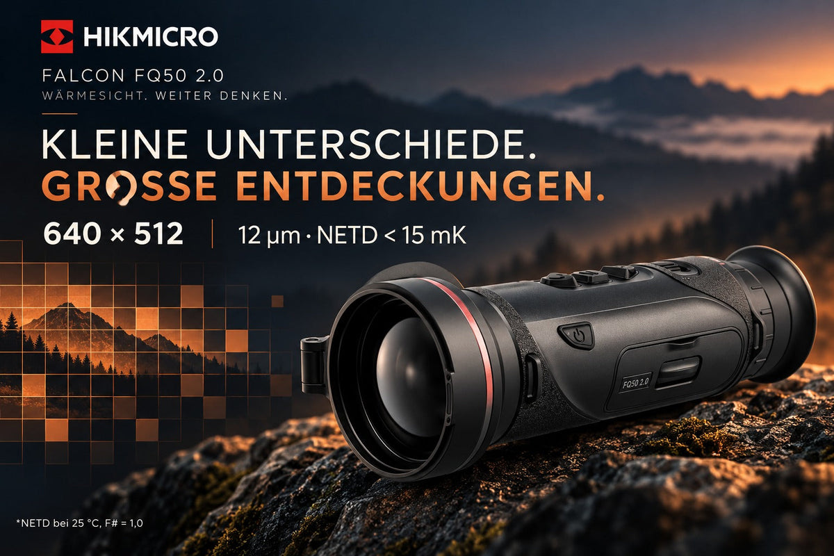 HIKMICRO FALCON FQ50 2.0 – Wärmebildmonokular | 640 × 512 & 50 mm F0,9