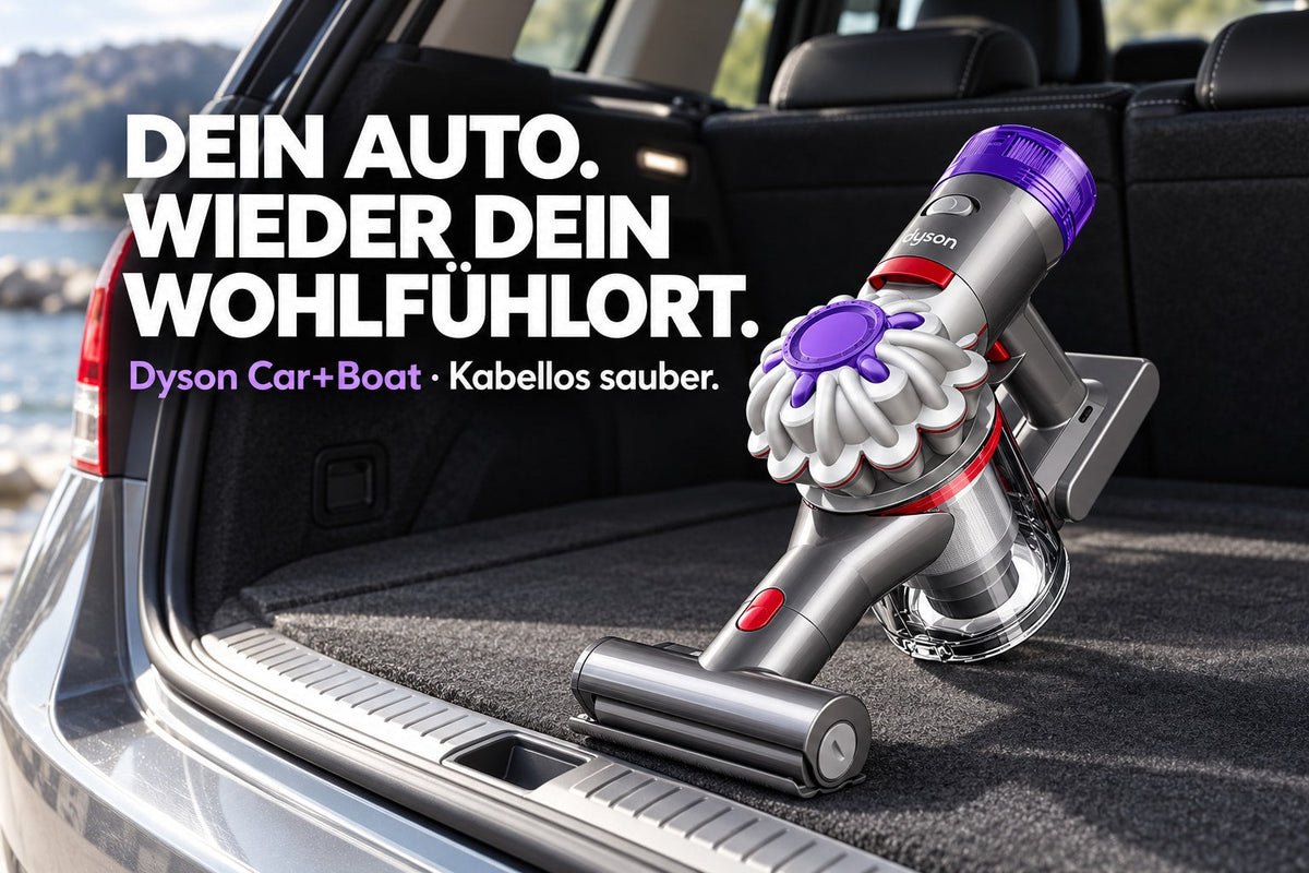 Dyson Car+Boat™ – Akku-Handstaubsauger mit 3 Aufsätzen | Silber