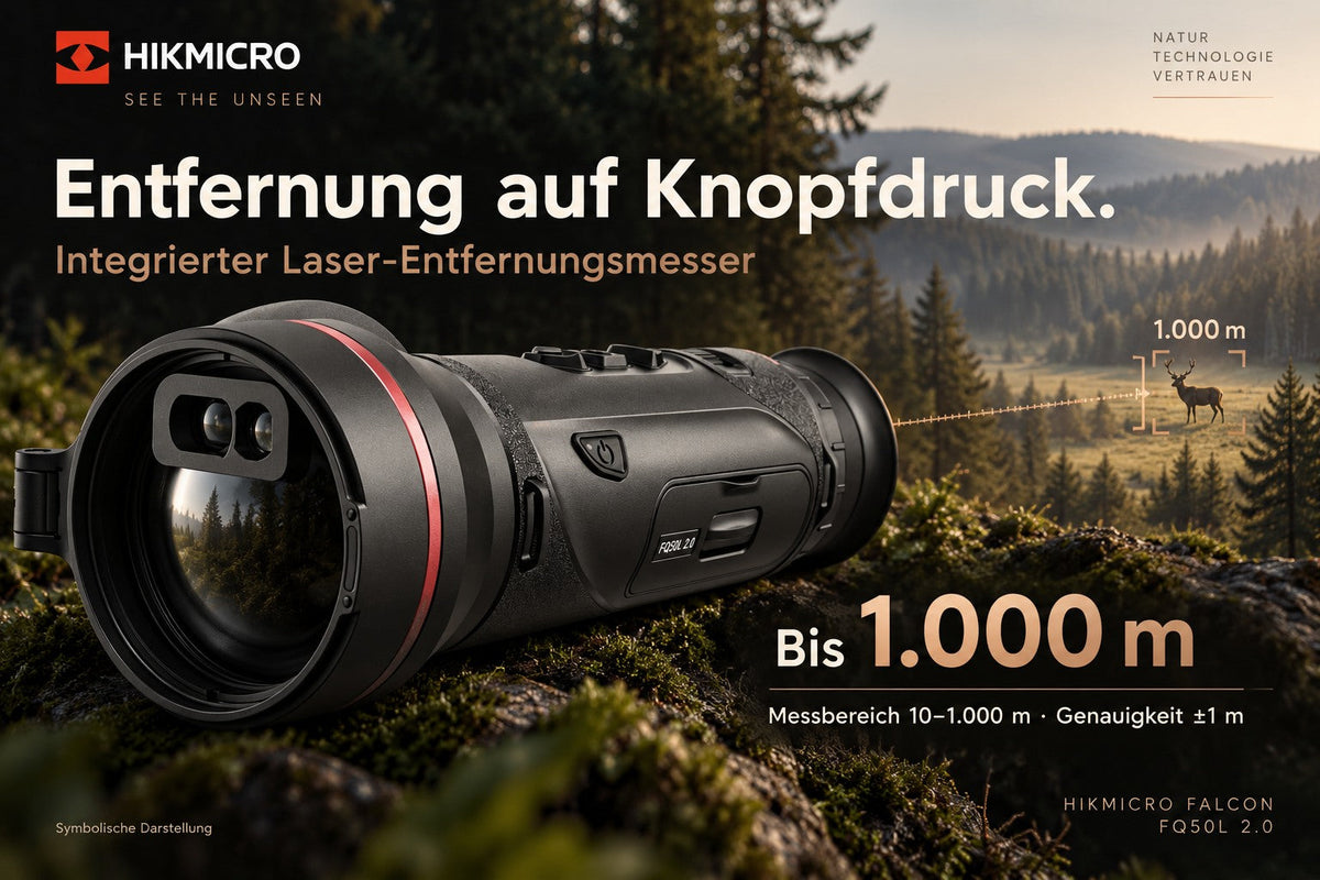 HIKMICRO FALCON FQ50L 2.0 – Wärmebildmonokular mit 1000 m Laser-Entfernungsmesser