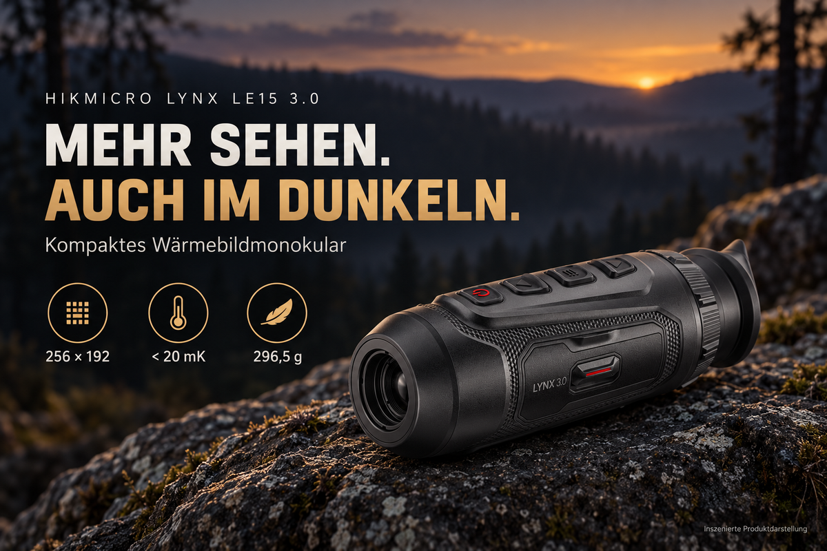 HIKMICRO LYNX LE15 3.0 – Kompaktes Wärmebildmonokular | 15 mm & 64 GB