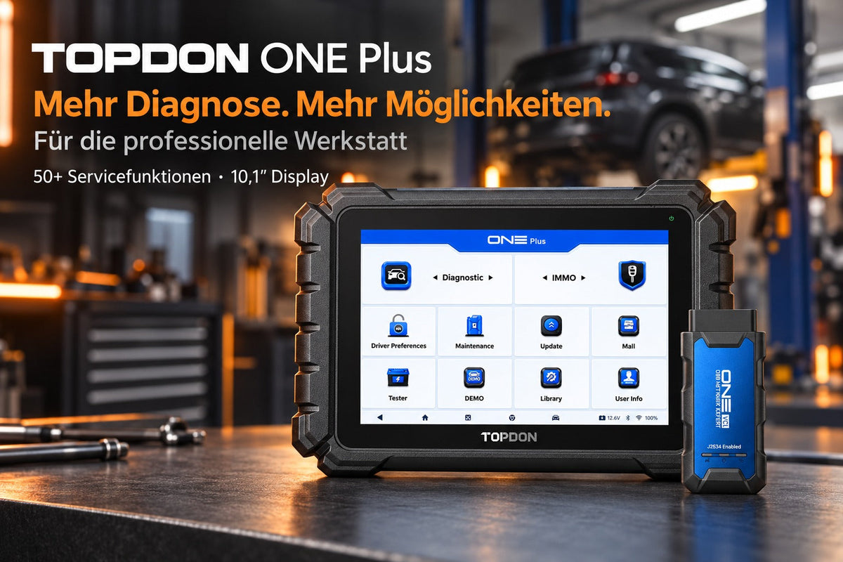 TOPDON ONE Plus – Professionelles Kfz-Diagnosegerät mit 10,1″ Display