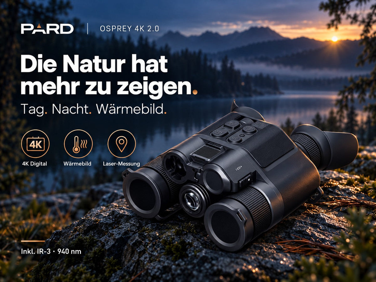 PARD Osprey 4K 2.0 – Multispektral-Fernglas inkl. IR-3 940 nm