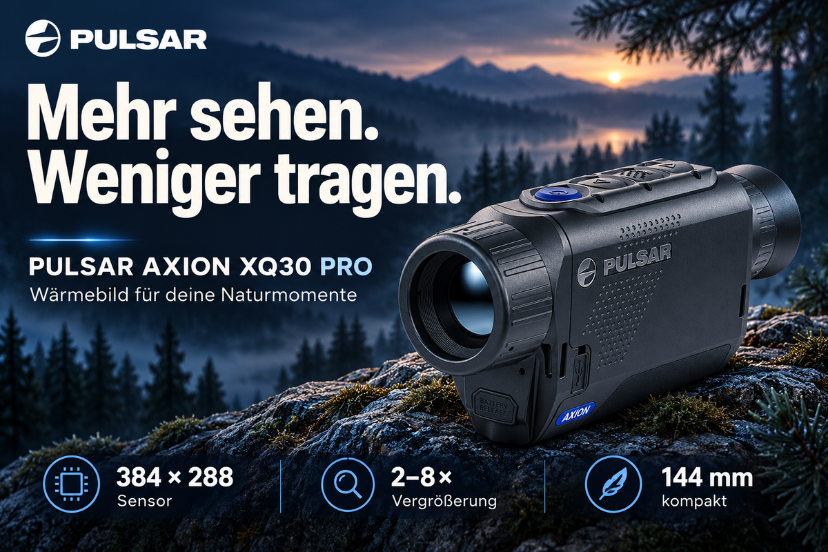 PULSAR Axion XQ30 Pro – Kompaktes Wärmebildmonokular