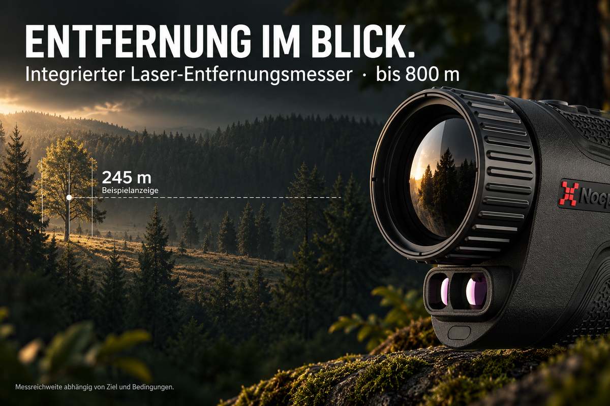 NOCPIX LUMI H35R – Wärmebildmonokular mit 800-m-Laser-Entfernungsmesser