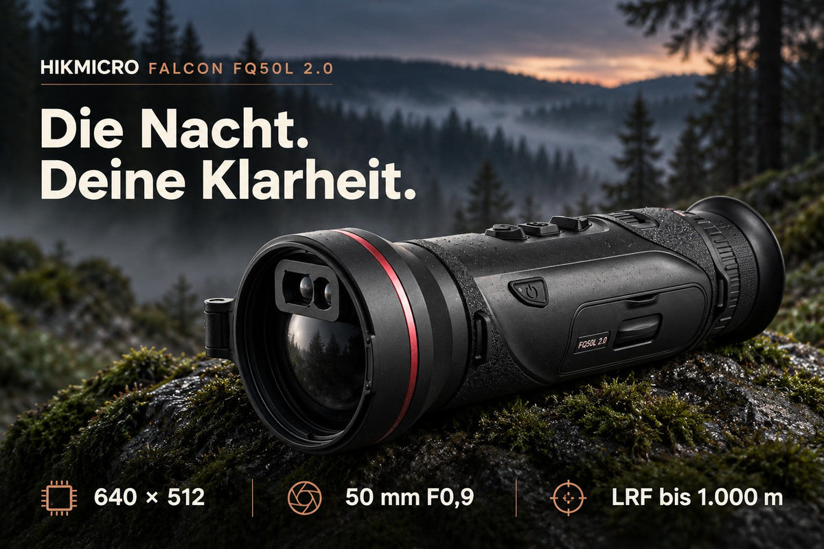 HIKMICRO FALCON FQ50L 2.0 – Wärmebildmonokular mit 1000 m Laser-Entfernungsmesser