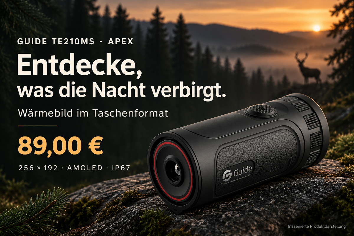 Guide TE210MS (APEX) – Wärmebildmonokular mit AMOLED-Touchscreen