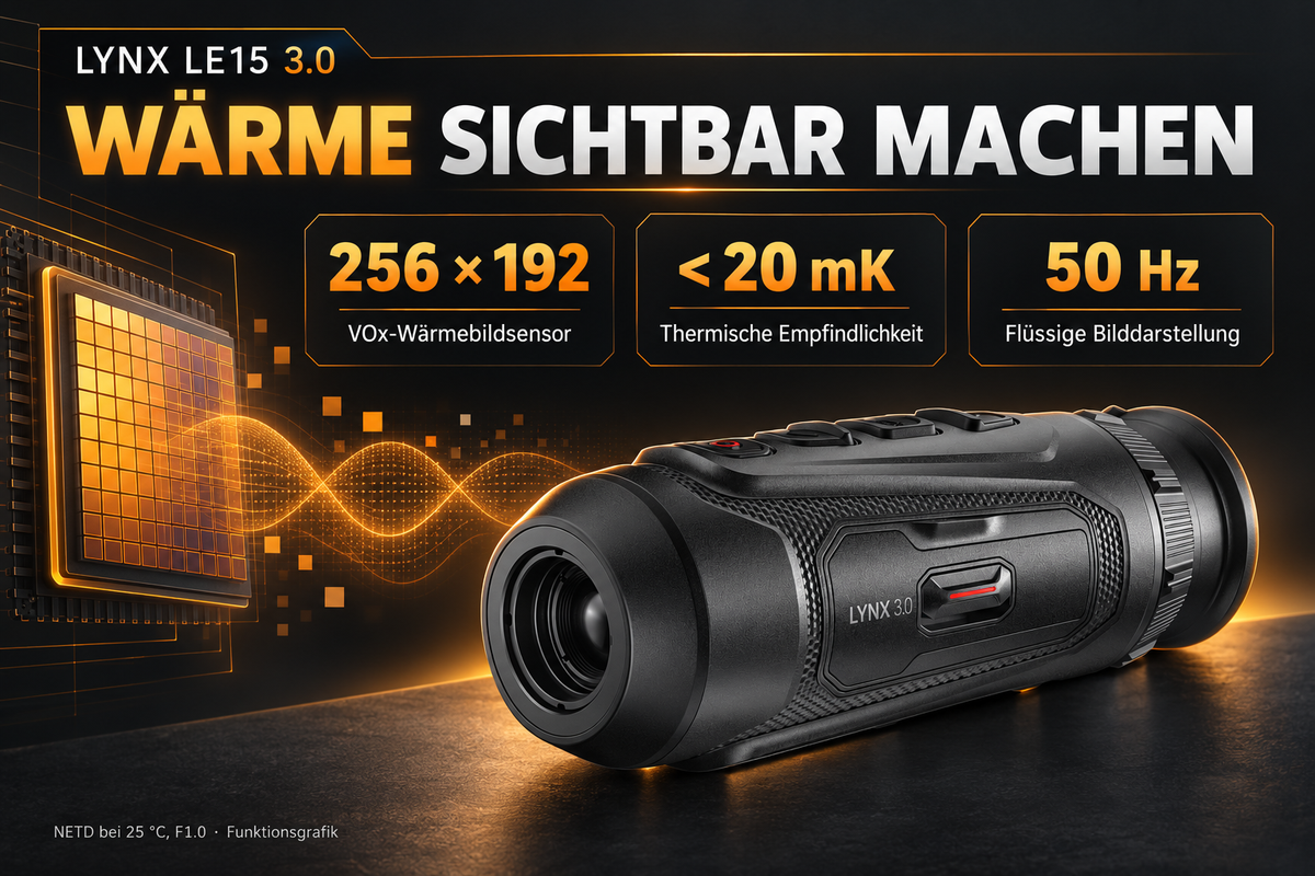 HIKMICRO LYNX LE15 3.0 – Kompaktes Wärmebildmonokular | 15 mm & 64 GB