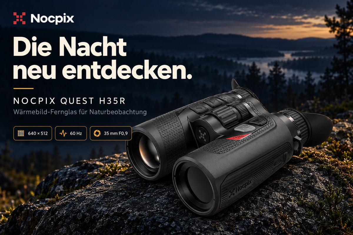 NOCPIX QUEST H35R – Wärmebild-Fernglas | 640 × 512, 60 Hz & AMOLED